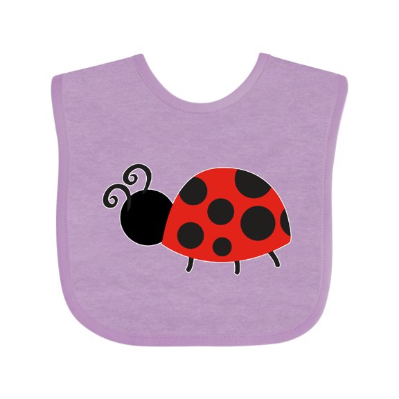 Inktastic Ladybug Girls Baby Bib