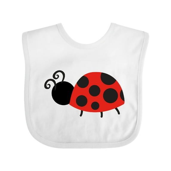 Inktastic Ladybug Girls Baby Bib