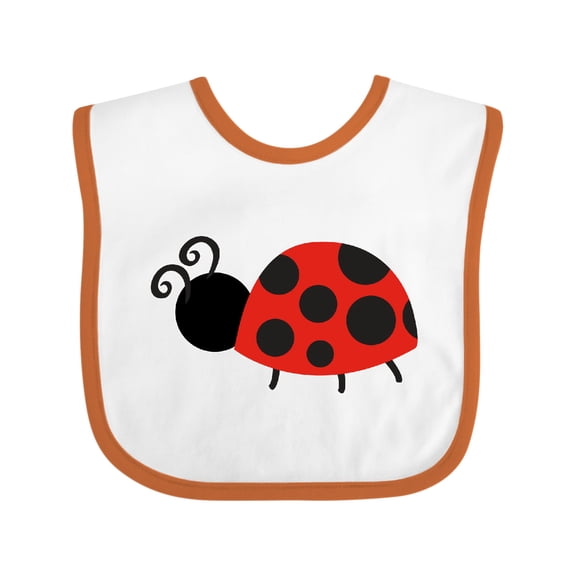 Inktastic Ladybug Girls Baby Bib