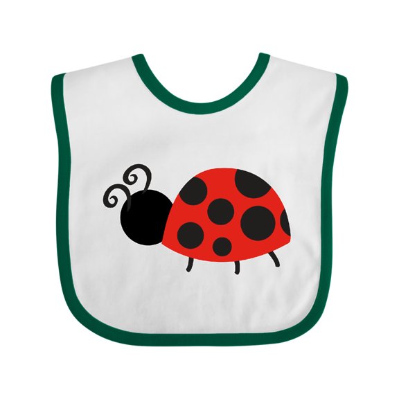 Inktastic Ladybug Girls Baby Bib