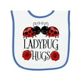 thumbnail image 1 of Inktastic Ladybug Hugs Cute Pair of Ladybugs Baby Terry Cloth Bib, 1 of 3