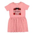 thumbnail image 1 of Inktastic Ladybug Hugs Cute Pair of Ladybugs Girls Toddler Dress, 1 of 5