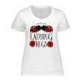 thumbnail image 1 of Inktastic Ladybug Hugs Cute Pair of Ladybugs Women's Plus Size T-Shirt, 1 of 5