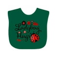thumbnail image 1 of Inktastic Ladybug Hugs with Cute Ladybug and Flowers Boys or Girls Baby Bib, 1 of 4