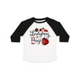 thumbnail image 1 of Inktastic Ladybug Hugs with Cute Ladybug and Flowers Boys or Girls Toddler T-Shirt, 1 of 5