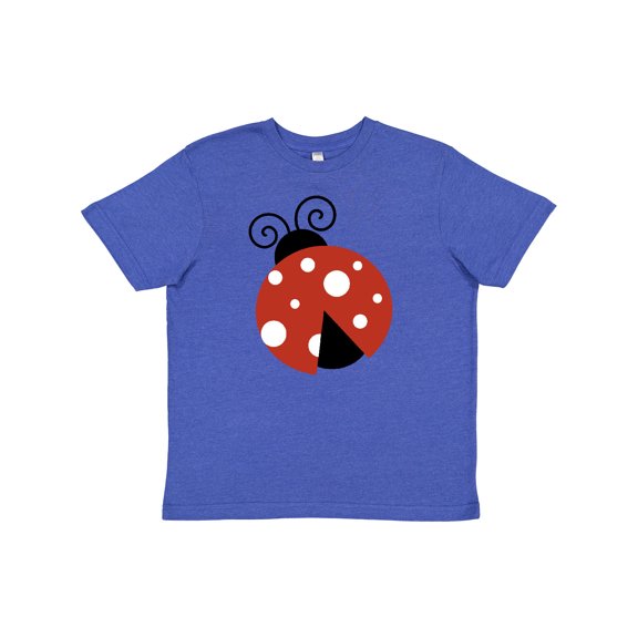 Inktastic Ladybug, Ladybird, Lady Beetle - Red Black White Youth T-Shirt