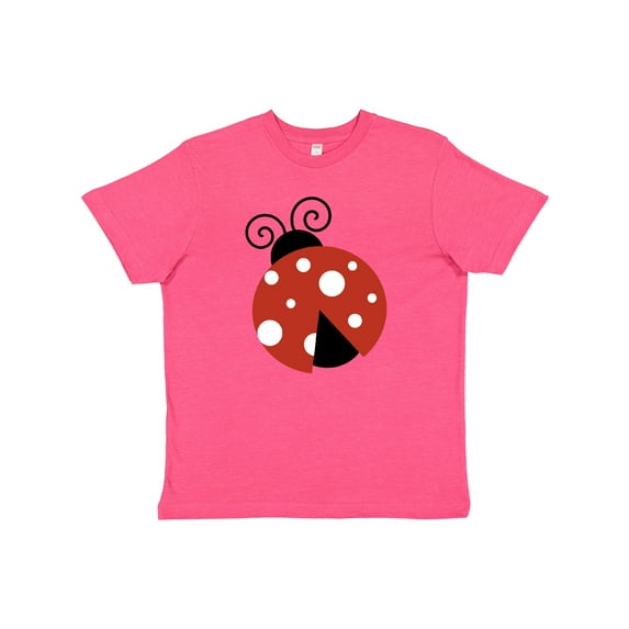 Inktastic Ladybug, Ladybird, Lady Beetle - Red Black White Youth T-Shirt