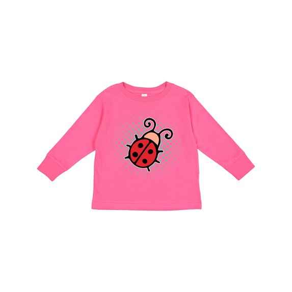 Inktastic Ladybug Lover Girls Long Sleeve Toddler T-Shirt