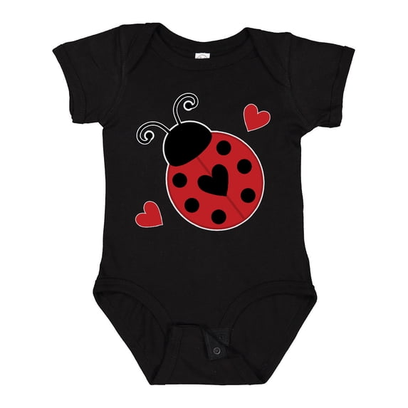 Inktastic Ladybug Lover Red and Black Girls Baby Bodysuit
