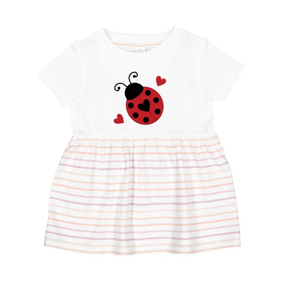 Inktastic Ladybug Lover Red and Black Girls Baby Dress