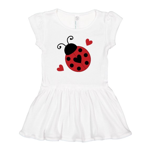 Inktastic Ladybug Lover Red and Black Girls Baby Dress