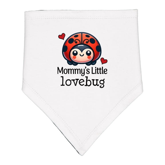 Inktastic Ladybug Mommys Little Lovebug Baby Bandana Bib