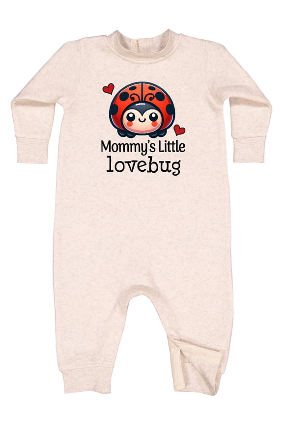 Ladybug Mommys Little Lovebug Baby Fleece Romper