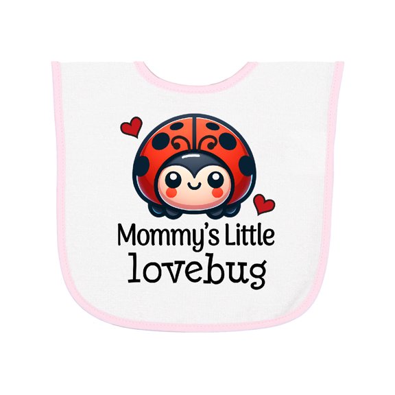 Inktastic Ladybug Mommys Little Lovebug Baby Terry Cloth Bib