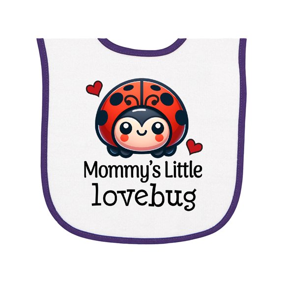 Inktastic Ladybug Mommys Little Lovebug Baby Terry Cloth Bib