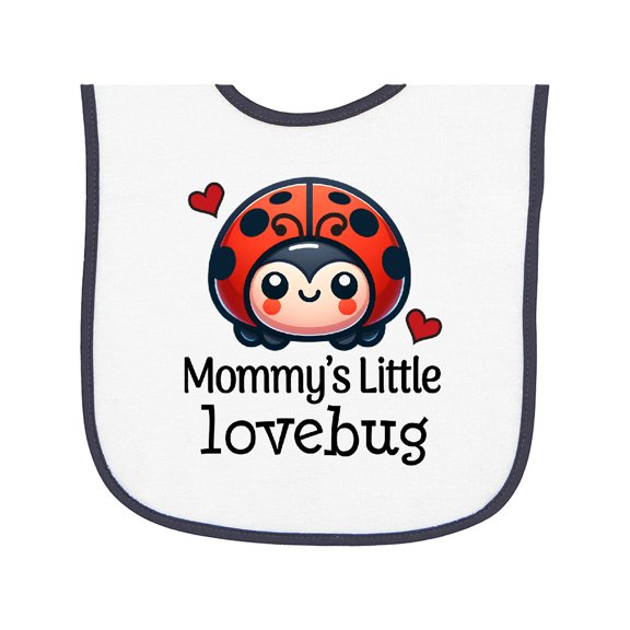Inktastic Ladybug Mommys Little Lovebug Baby Terry Cloth Bib