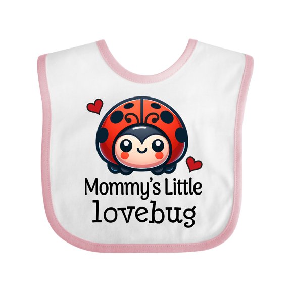 Inktastic Ladybug Mommys Little Lovebug Boys or Girls Baby Bib