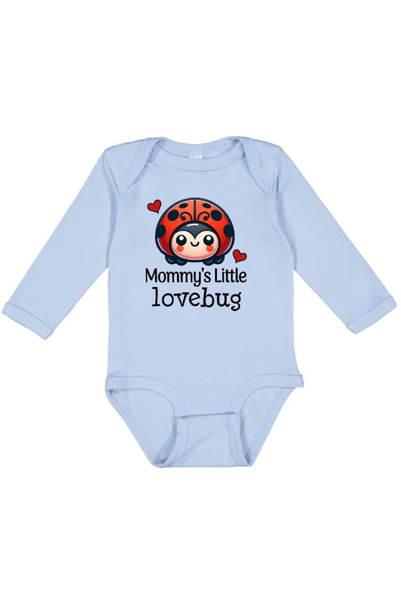 Ladybug Mommys Little Lovebug Boys or Girls Long Sleeve Baby Bodysuit