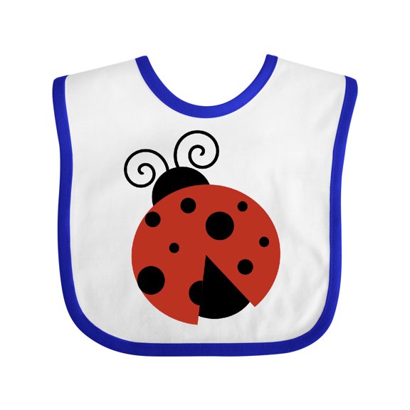 Inktastic Ladybug, Red Ladybug, Cute Ladybug, Ladybird Girls Baby Bib