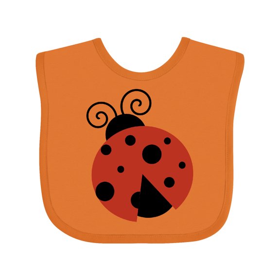 Inktastic Ladybug, Red Ladybug, Cute Ladybug, Ladybird Girls Baby Bib
