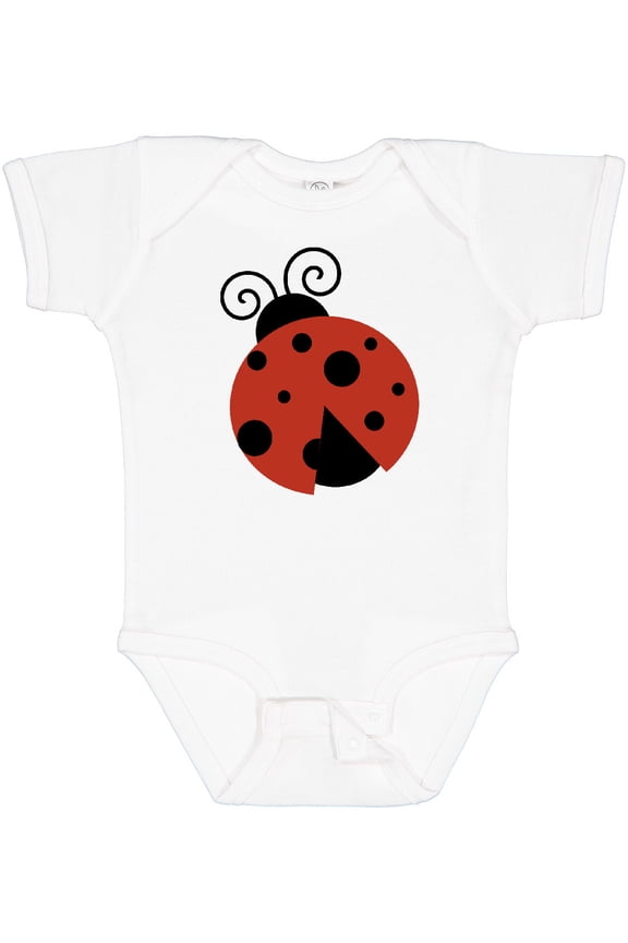 Ladybug, Red Ladybug, Cute Ladybug, Ladybird Girls Baby Bodysuit
