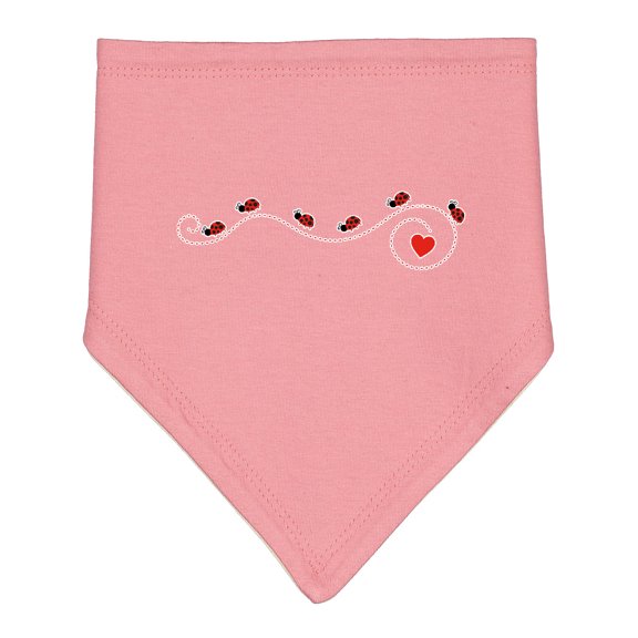 Inktastic Ladybug Trail Baby Bandana Bib