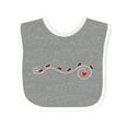 thumbnail image 1 of Inktastic Ladybug Trail Girls Baby Bib, 1 of 4