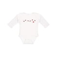 thumbnail image 1 of Inktastic Ladybug Trail Girls Long Sleeve Baby Bodysuit, 1 of 5
