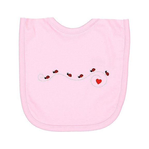 Inktastic Ladybug Trail Newborn Bib
