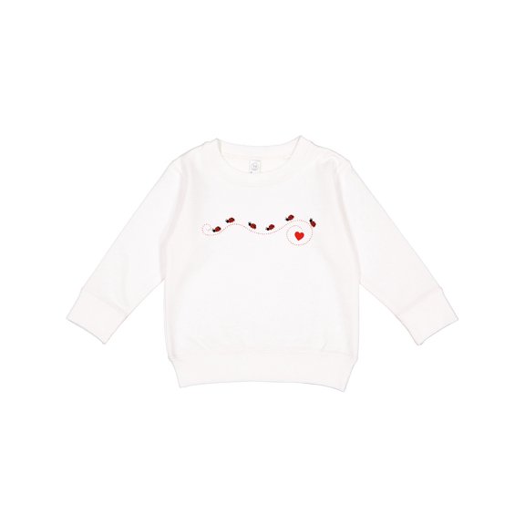 Inktastic Ladybug Trail Toddler Sweatshirt