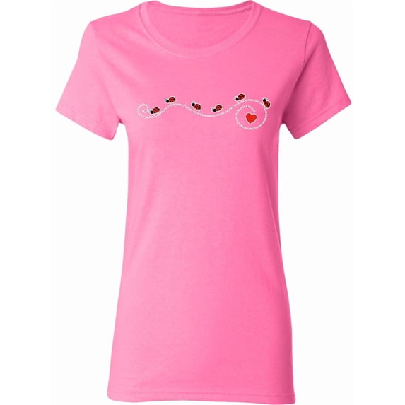 Inktastic Ladybug Trail Women's T-Shirt