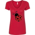 thumbnail image 1 of Inktastic Ladybug Women's V-Neck T-Shirt, 1 of 5