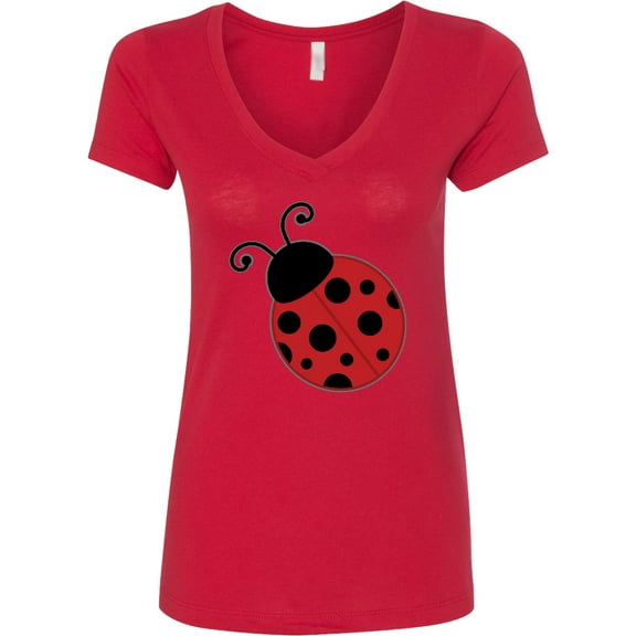 Inktastic Ladybug Women's V-Neck T-Shirt