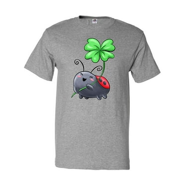 Inktastic Ladybug with Four Leaf Clover T-Shirt