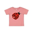thumbnail image 1 of Inktastic Ladybug with a White Heart Girls Baby T-Shirt, 1 of 5