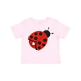 thumbnail image 1 of Inktastic Ladybug with a White Heart Girls Toddler T-Shirt, 1 of 5