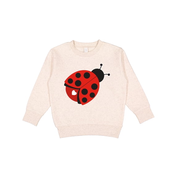 Inktastic Ladybug with a White Heart Toddler Sweatshirt