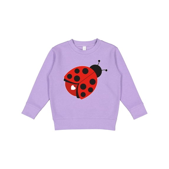 Inktastic Ladybug with a White Heart Toddler Sweatshirt