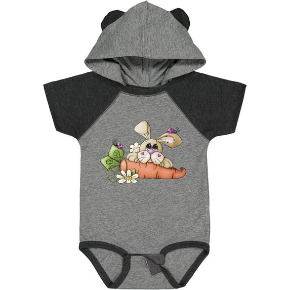 Inktastic Ladybugs and Bunny Rabbit with Carrot Boys Baby Bodysuit