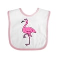 thumbnail image 1 of Inktastic Ladylike Flamingo Boys or Girls Baby Bib, 1 of 4