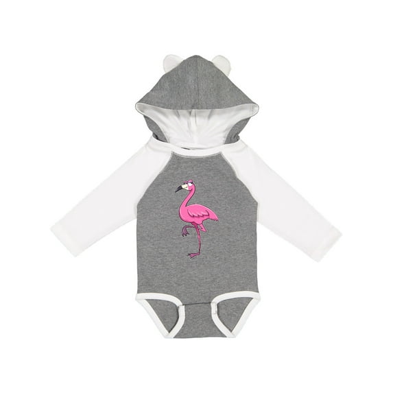 Inktastic Ladylike Flamingo Boys or Girls Long Sleeve Baby Bodysuit