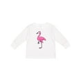 thumbnail image 1 of Inktastic Ladylike Flamingo Boys or Girls Long Sleeve Toddler T-Shirt, 1 of 5