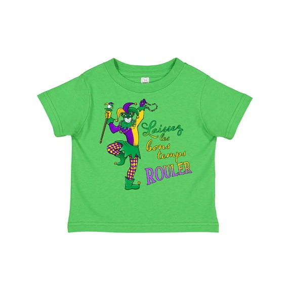 Inktastic Laissez Les Bon Temps Rouler- Let the Good Times Roll Mardi Gras Jester Boys or Girls Toddler T-Shirt