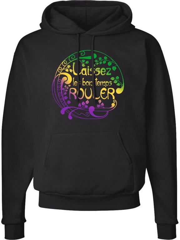 Laissez Les Bon Temps Rouler Mardi Gras Adult Hoodie Sweatshirt