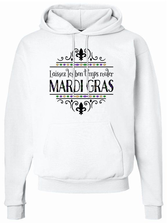 Laissez Les Bon Temps Rouler Mardi Gras Adult Hoodie Sweatshirt