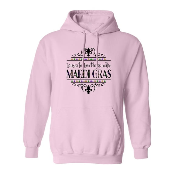 Inktastic Laissez Les Bon Temps Rouler Mardi Gras Adult Hoodie Sweatshirt