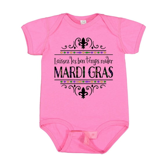 Inktastic Laissez Les Bon Temps Rouler Mardi Gras Boys or Girls Baby Bodysuit