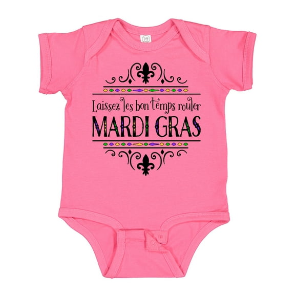 Inktastic Laissez Les Bon Temps Rouler Mardi Gras Boys or Girls Baby Bodysuit