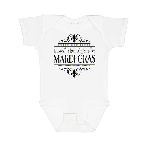 Inktastic Laissez Les Bon Temps Rouler Mardi Gras Boys or Girls Baby Bodysuit