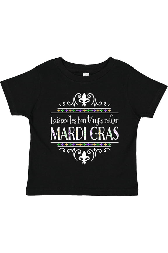 Laissez Les Bon Temps Rouler Mardi Gras Boys or Girls Toddler T-Shirt